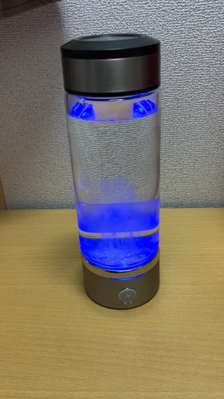 水素水生成器 携帯用 水素水ボトル 420ml 3min生成 USB充電式 高