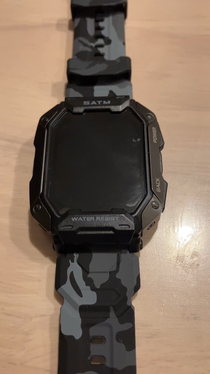 スマートウォッチ 日本語 迷彩バンド付属 タフネス ミリタリー スマートウォッチ 日本語 迷彩バンド付属 タフネス ミリタリー