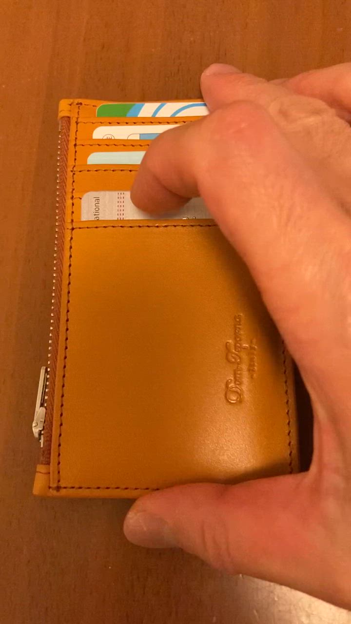 DomTeporna Italy ミニ財布 レディース メンズ 革 本革 牛革