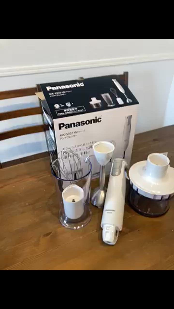 【未開封】Panasonic ハンドブレンダー MX-S302-W ホワイト Panasonic パナソニック ハンドブレンダー 1台4役 MX-S302-W