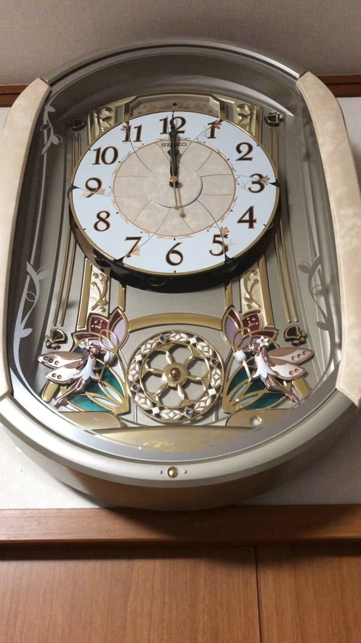 SEIKO セイコー(SEIKO) RE567G 電波掛け時計 ウエーブ