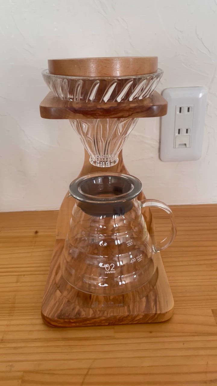 HARIO ハリオ V60 オリーブウッドスタンドセット（ペーパー