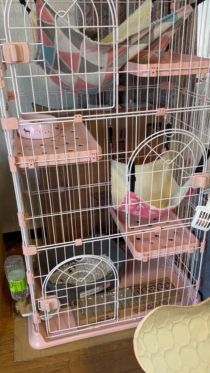 DOMIYA キャットケージ 猫ケージ 3段 4段 幅76 多頭飼い ペット
