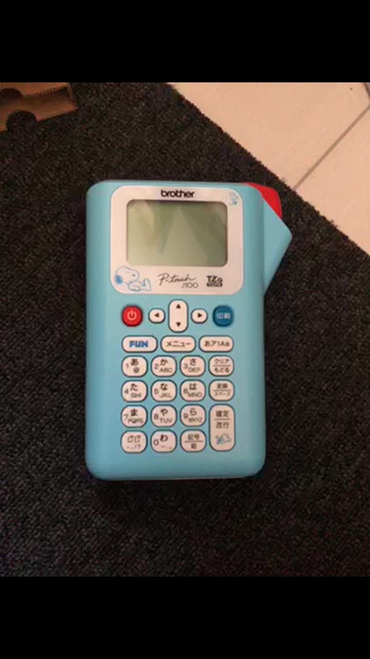 brother - 【brother】ピータッチ  J100 スヌーピー Brother PT-J100SNL ピータッチ スヌーピーライトブルー