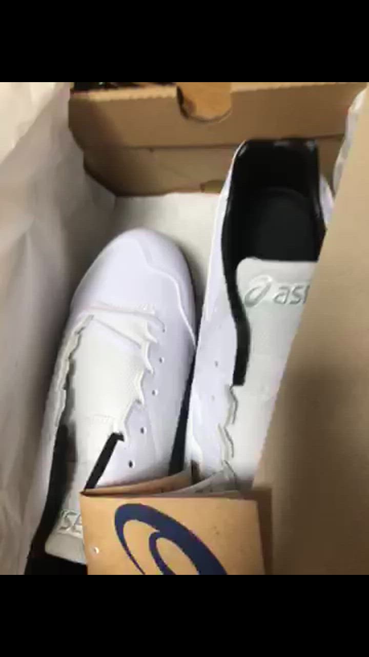 ASICS 交換無料 野球 スパイク ジュニア 大人 金具 白