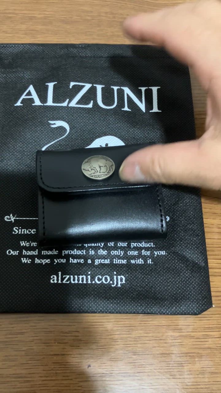 ALZUNI アルズニ 財布 コインケース 日本製 ALZUNI アルズニ ブランド 二層式 コインケース メンズ