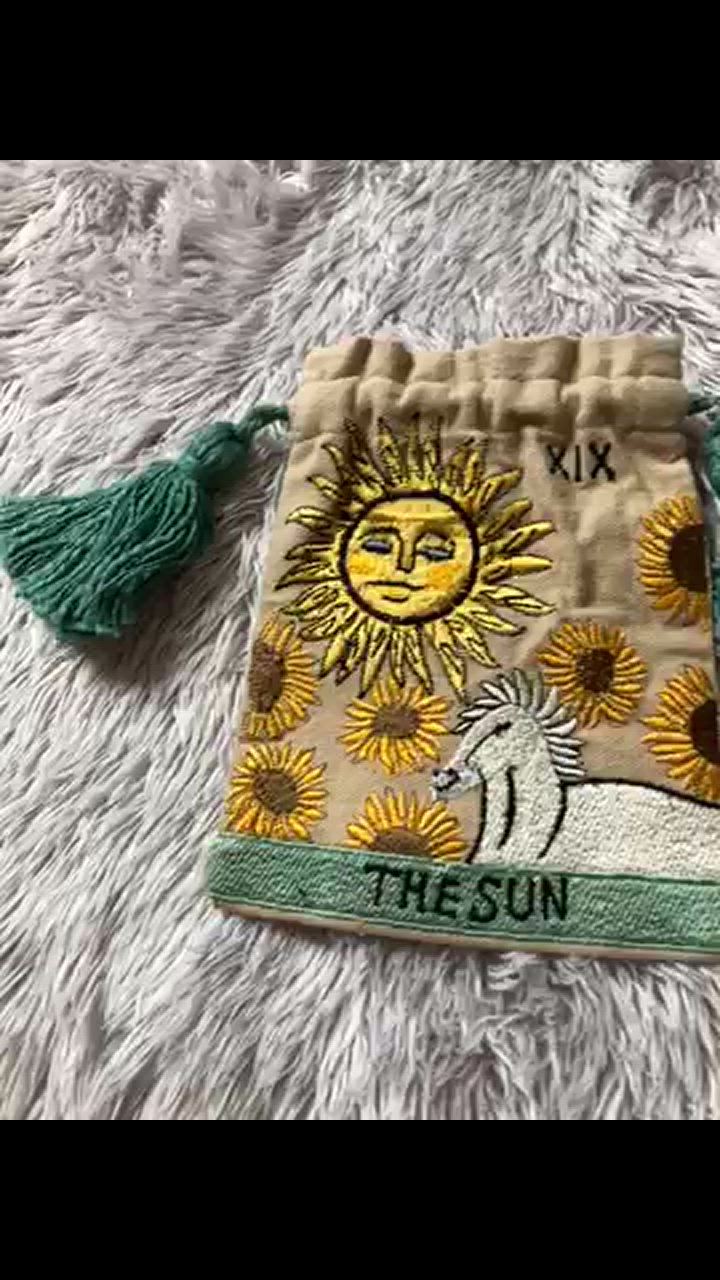 新品 雪月花ブルー タロット 全78枚 海外お取り寄せ 巾着プレゼント tarot-k001.jpg
