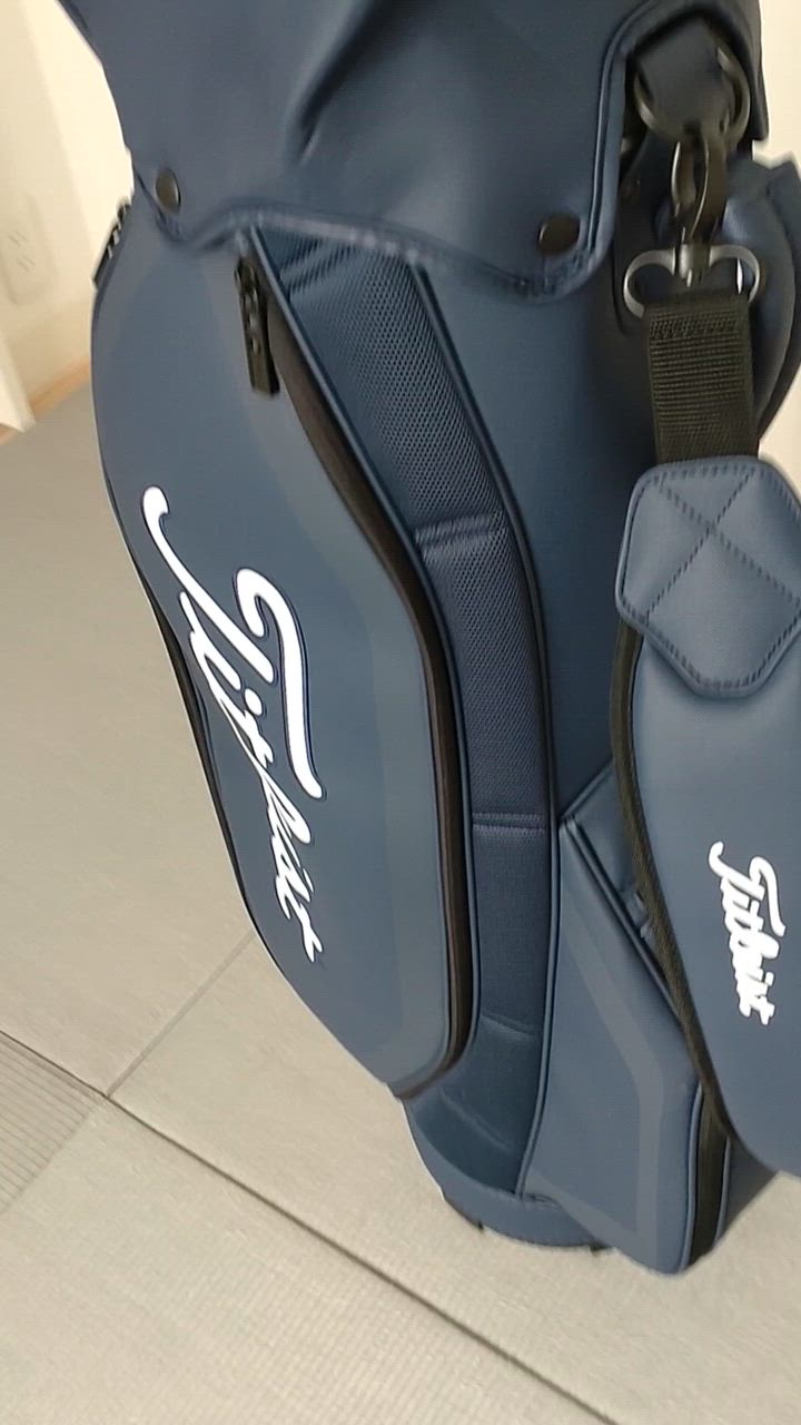 美品 タイトリスト シンプルアスリート キャディバッグ CB191 ネイビー Titleist タイトリスト ゴルフ CB191 シンプルアスリート