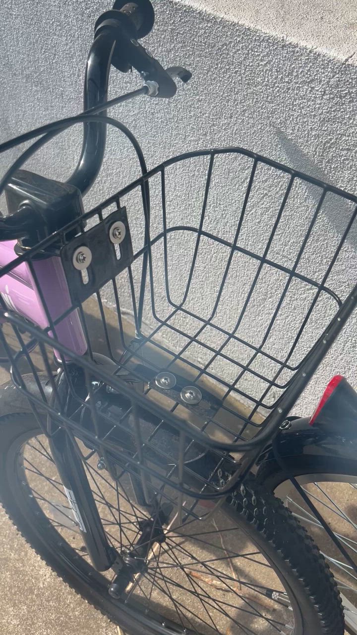 子供自転車用スチール 前かご フロントバスケット 取り付けネジ