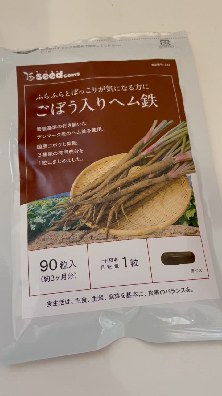 サプリ サプリメント 国産ごぼう入りヘム鉄 葉酸配合 BIGサイズ約1年分