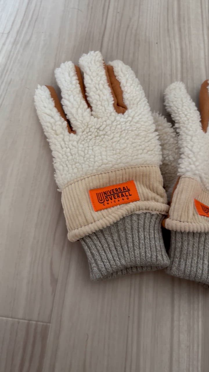 UNIVERSAL OVERALL バラ刺繍 レザー　手袋　新品未使用 UNIVERSAL OVERALL 手袋 「UNIVERSAL OVERALL/ユニバーサル