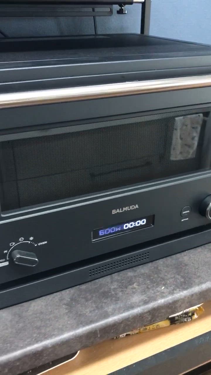 BALMUDA The Range ブラック オーブンレンジ 20L K09A-BK