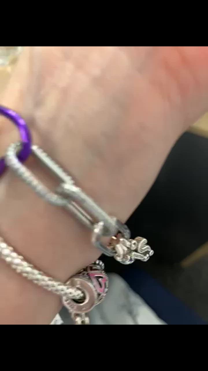 PANDORA チャーム Pandora ME スタイリング パヴェ シルバー