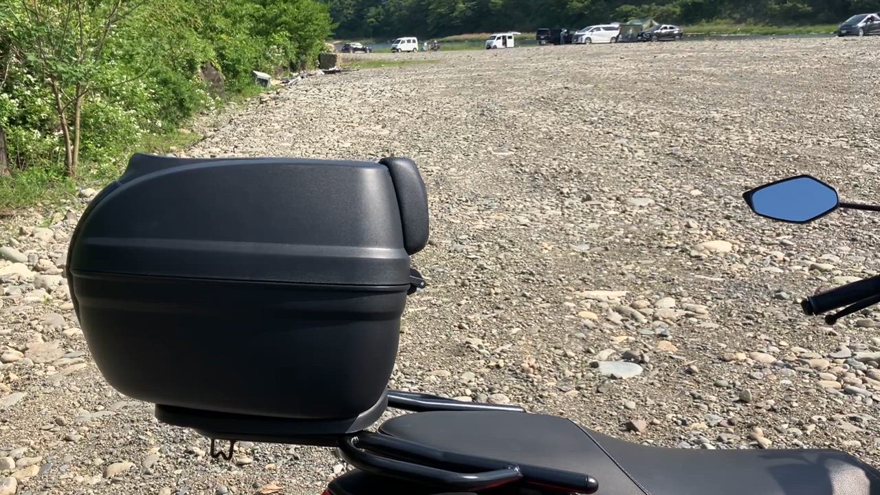 リアボックス ブラック 40L バイク オートバイ 原付 大容量 通勤