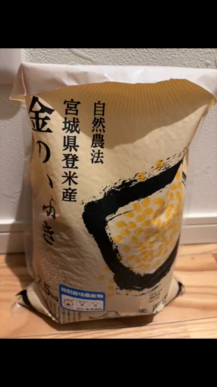 米 お米 令和6年産 金のいぶき 2.5kg 玄米 宮城 登米 特別栽培米