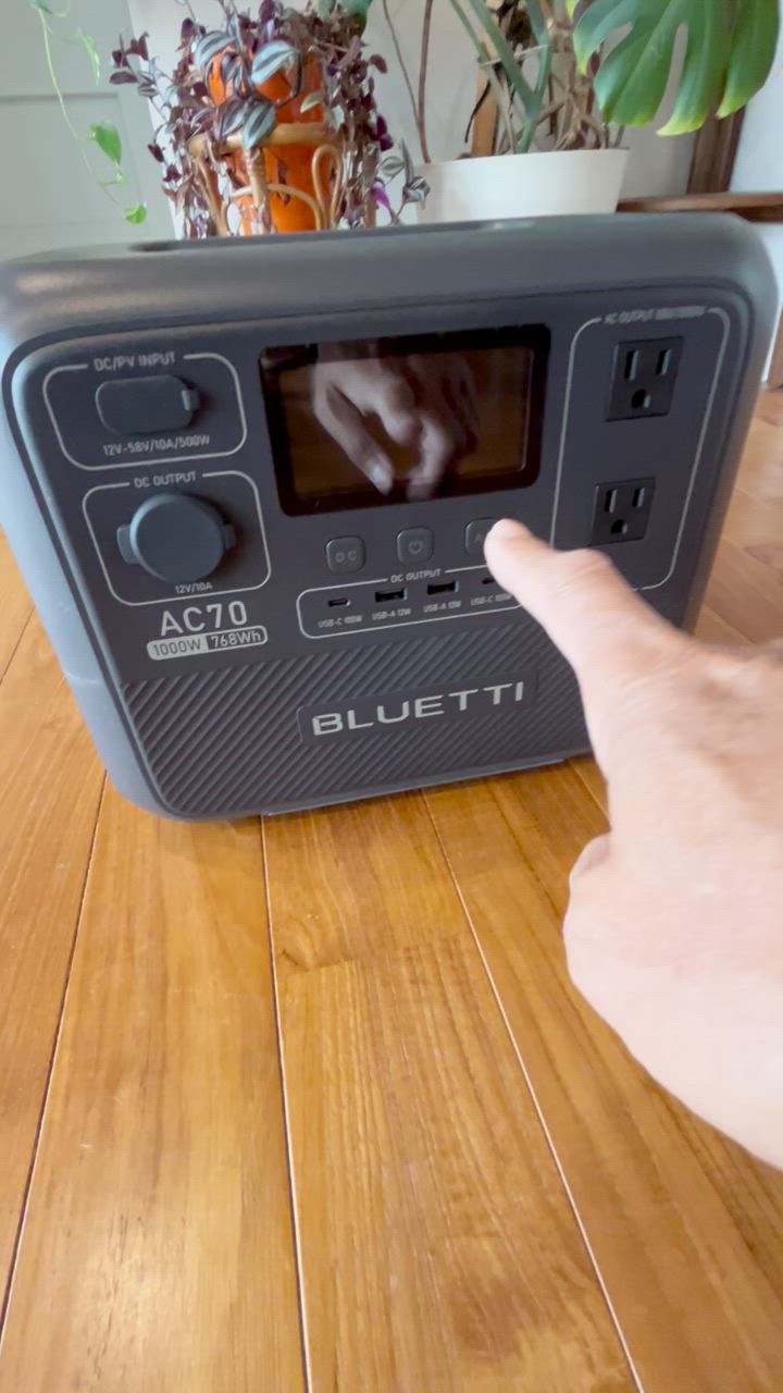 BLUETTI 防災グッズ ポータブル電源 AC70 768Wh/1000W 大容量 BLUETTI 防災グッズ ポータブル電源 AC70 768Wh/1000W 大容量