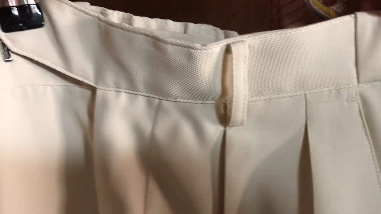 WYM LIDNM スラックス HIGH TWISTED GABA WIDE TUCK SLACKS