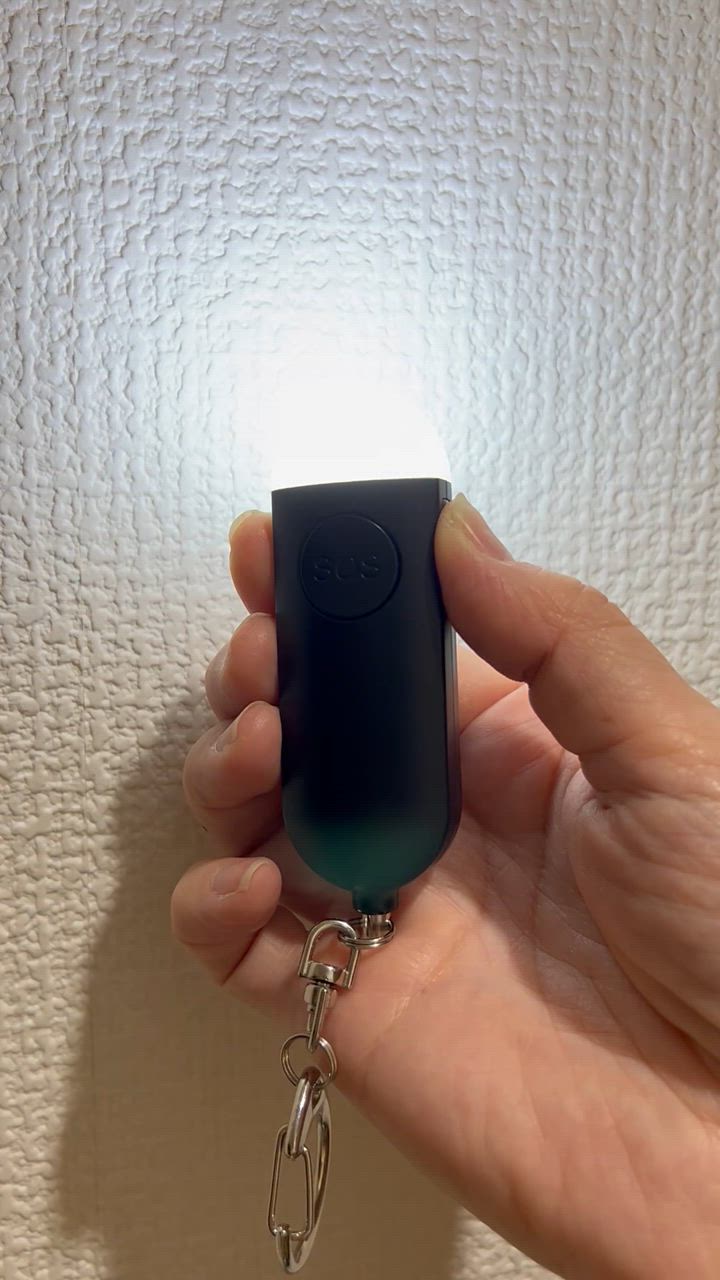 防犯ブザー お知らせブザー大音量 2点セット LEDライト 防犯