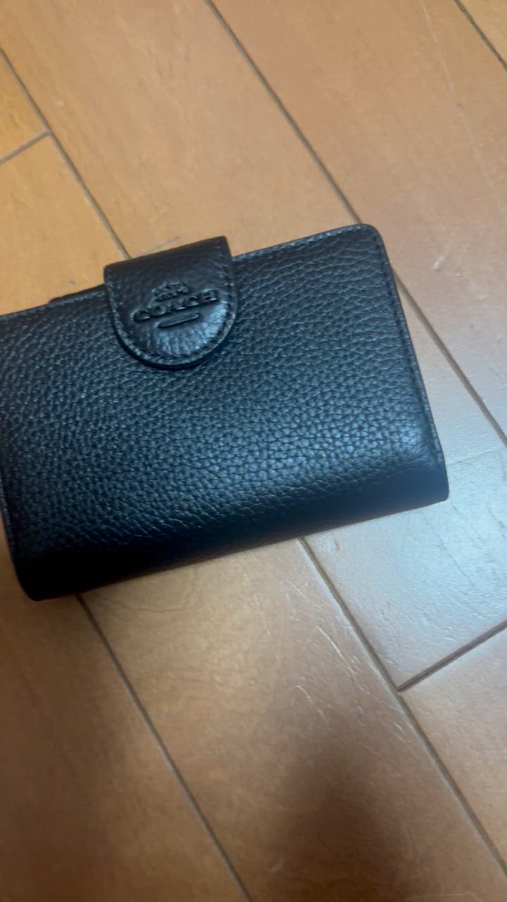 COACH コーチ 財布 二つ折り財布 FCP417 CP417 ブラック