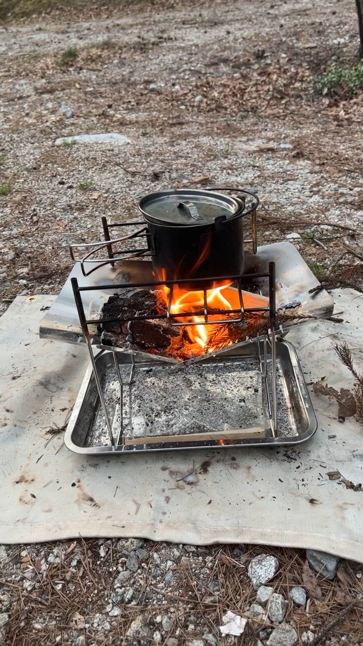 CAMPINGMOON 焚き火台 ソロ おしゃれ コンパクト 軽量 キャンプ