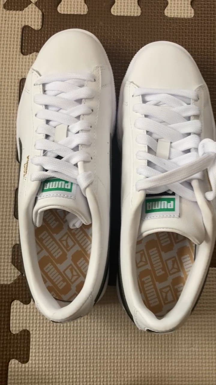 PUMAスニーカー　バスケットライト　27 ㎝　ホワイト PUMA スニーカー プーマ BASKET CLASSIC XXI バスケット