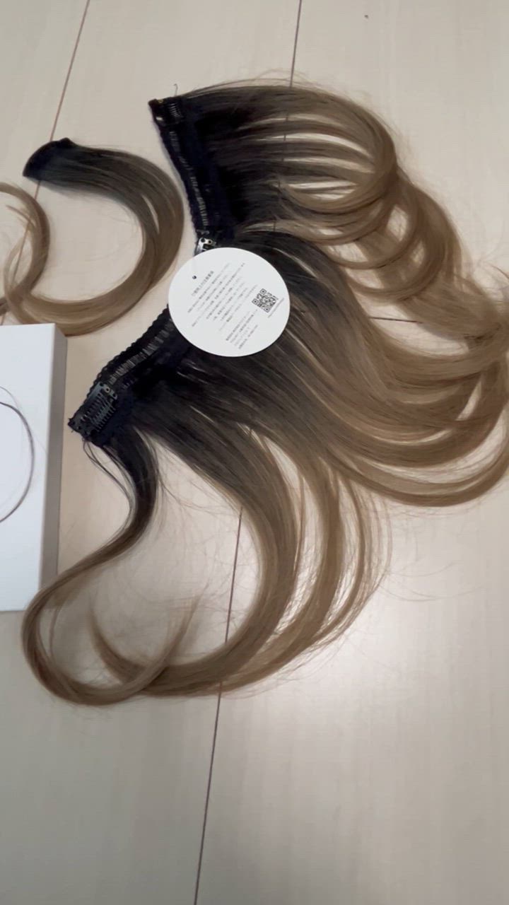 かつら ロング ストレート ヘア アッシュ ブロンド ハイライト