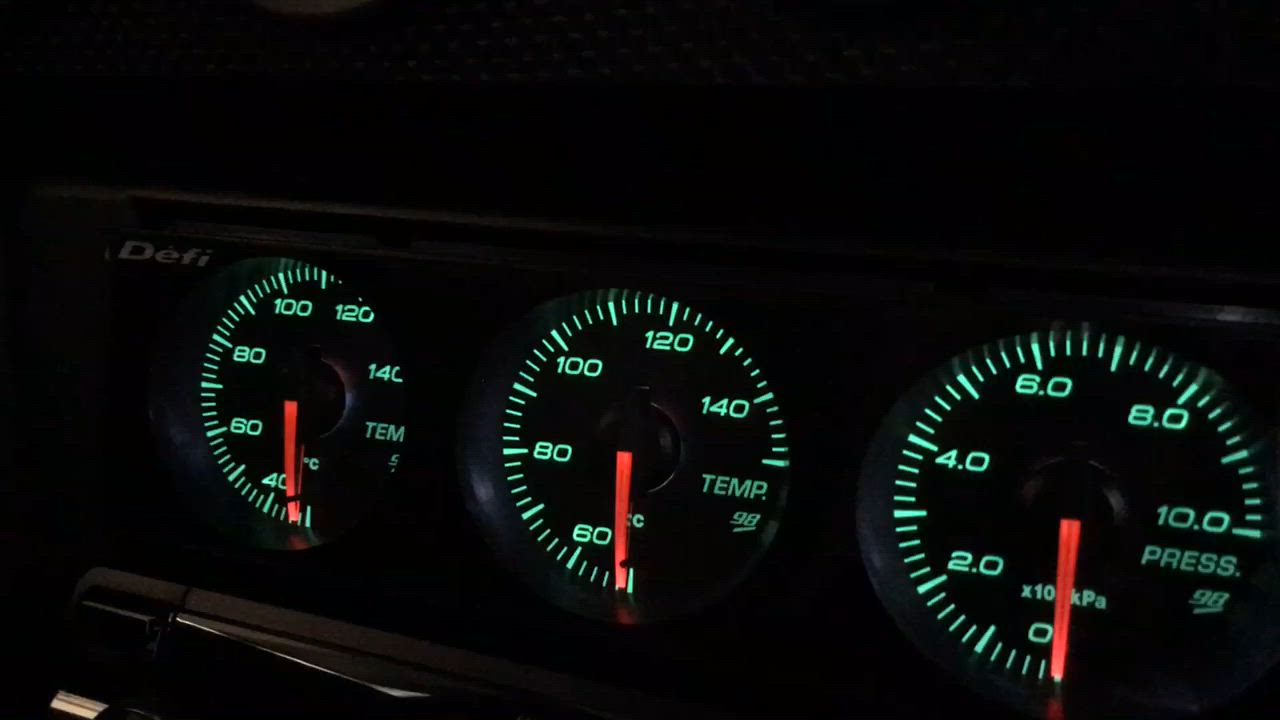 Defi(デフィ) DIN Gauge Style98 Hommage 3連メーター 黒文字板 Defi(デフィ) DIN Gauge Style98 Hommage 3連メーター 黒文字板