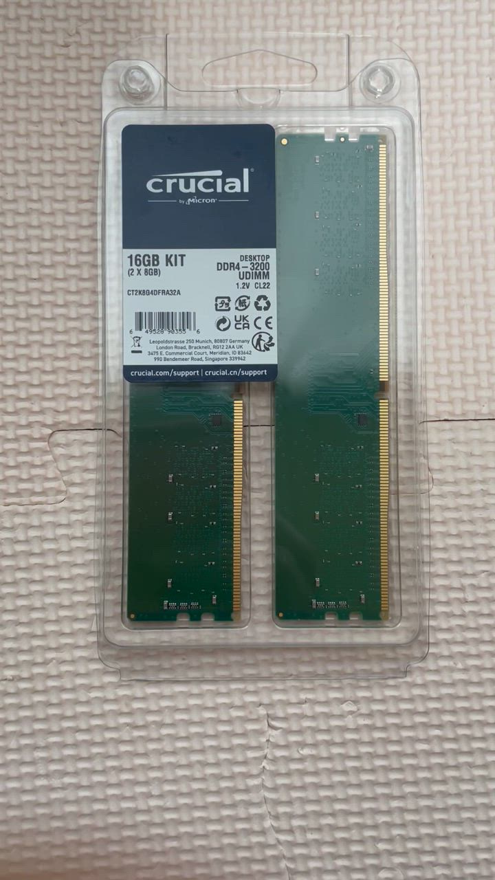 新品・Crucial RAM 32GB CT2K16G4DFRA32A Amazon | Crucial デスクトップ用増設メモリ 32GB(16GBx2枚
