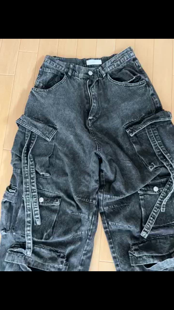 ADRER ジーンズ parachute cargo pants denim / TR メンズ