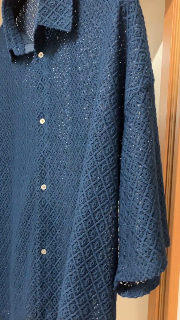 CLEL シャツ 「CLEL」Loose Short Sleeves Lace Shirt/ルーズ