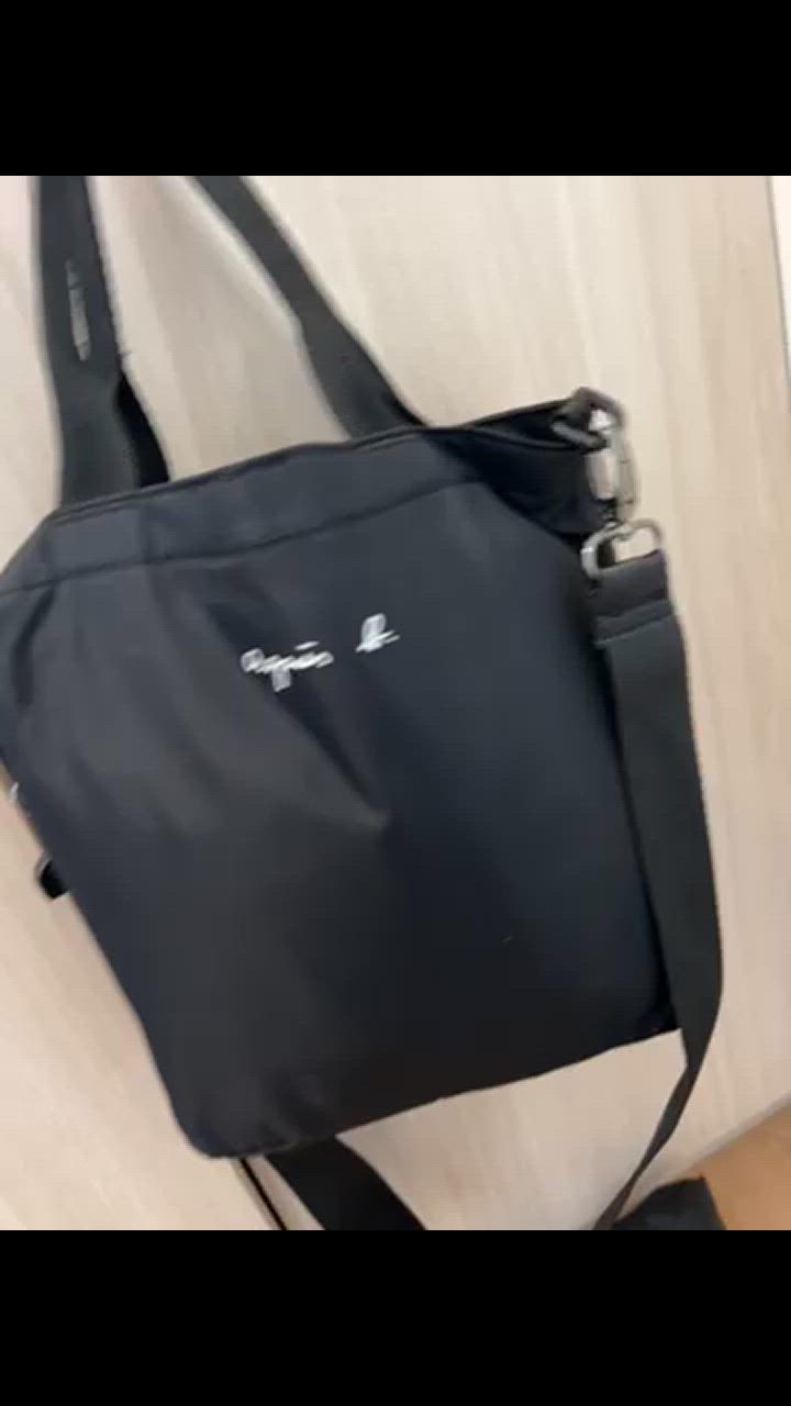 agnes b. マザーズバッグ AC12 E SAC ロゴハンドバッグ