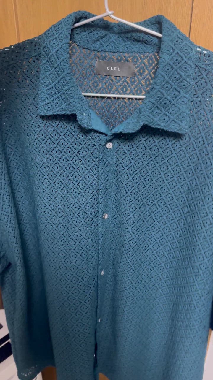CLEL シャツ 「CLEL」Loose Short Sleeves Lace Shirt/ルーズ