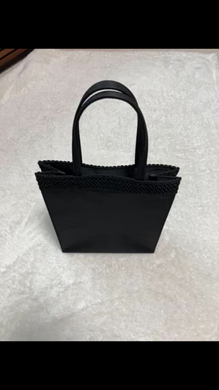 KOEISTORE 結婚式 サブバッグ パーティーバッグ 大きめ ブラック