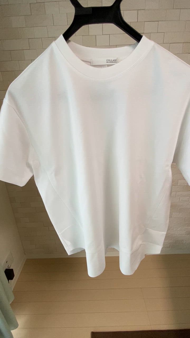 COLLAGE GALLARDAGALANTE tシャツ 裾切替半袖Tシャツ レディース