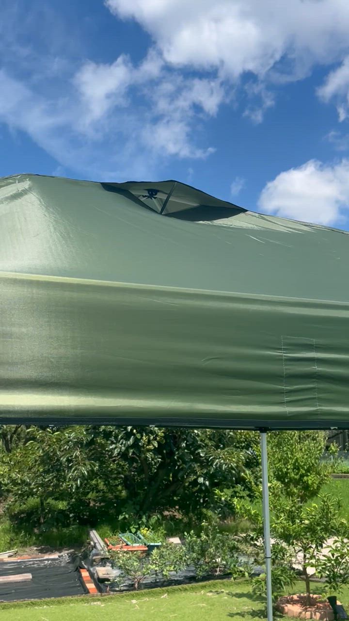 Hill Stone タープテント 2m×2m テント タープ ワンタッチ 日よ