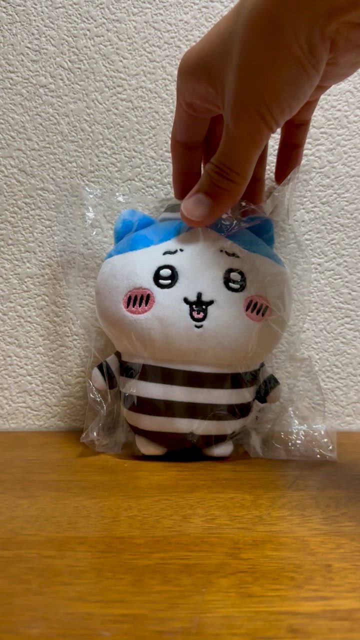 ちいかわ ぽてたまぬいぐるみ ハチワレ 囚人 グッズ ぬいぐるみ