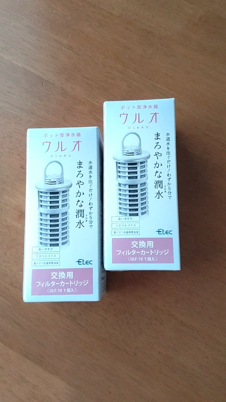 ULeAU 浄水ポット ウルオ カートリッジ イーテック Etec ULF-10