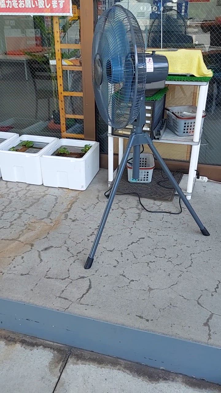 ナカトミ 工場扇 45cm羽 スタンド式 工業扇風機 大風量 : くらし