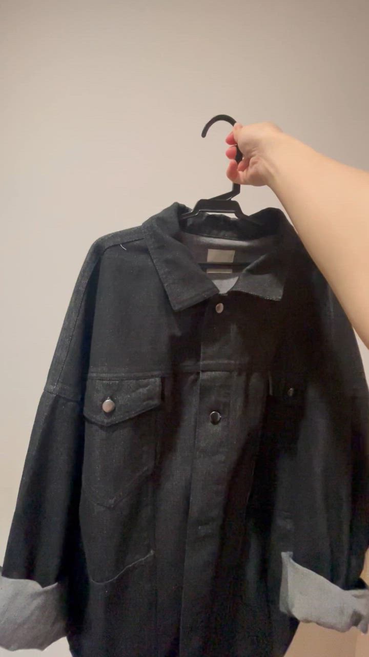 Amiur ジャケット Gジャン over size tuck design denim jacket