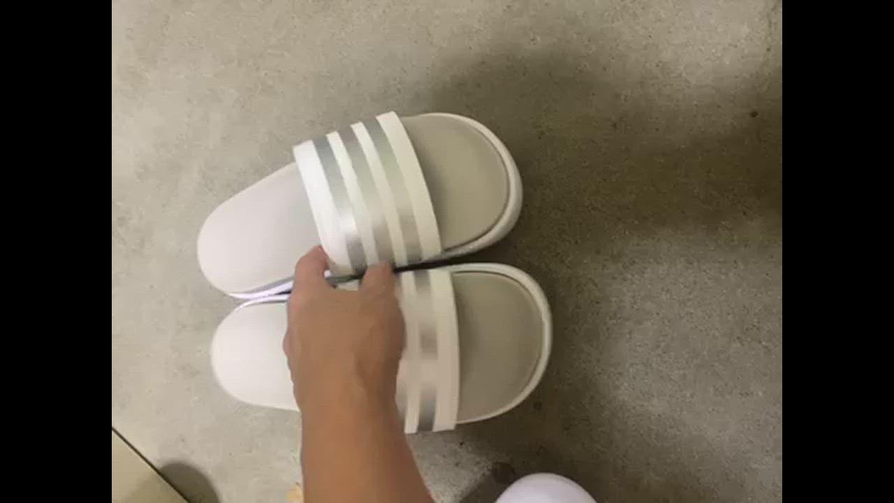 adidas スポーツサンダル ホワイト×グレー サンダルシューズ スニーカーサンダル / Sneaker Sandal / アディダス adidas