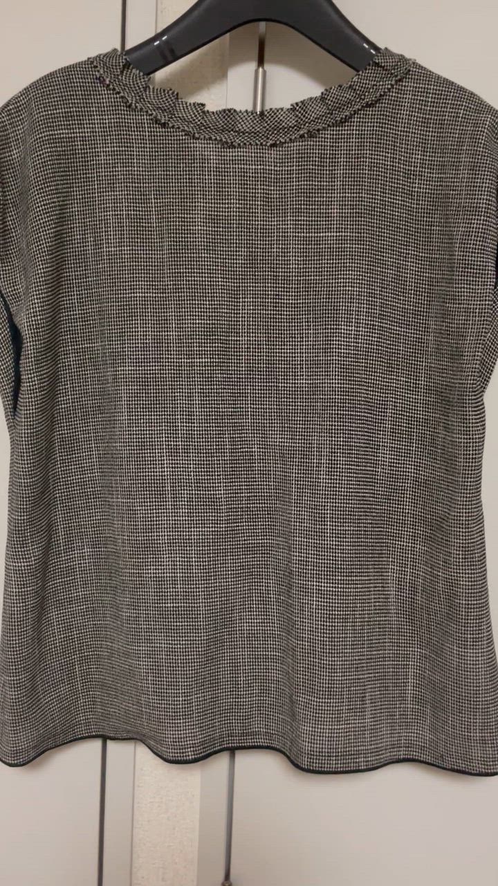 Ballsey シャツ ブラウス ポリエステルレーヨンカラミ フレンチ