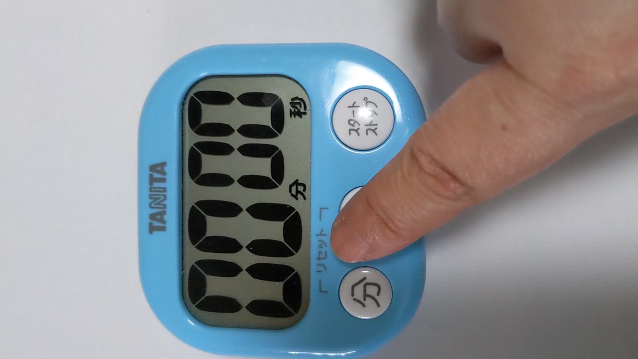 (まとめ) タニタ でか見えタイマー ブルー TD-384BL 1個 〔×10セット〕(代引不可) でか見えタイマーTD-384⁄426 | タニタ