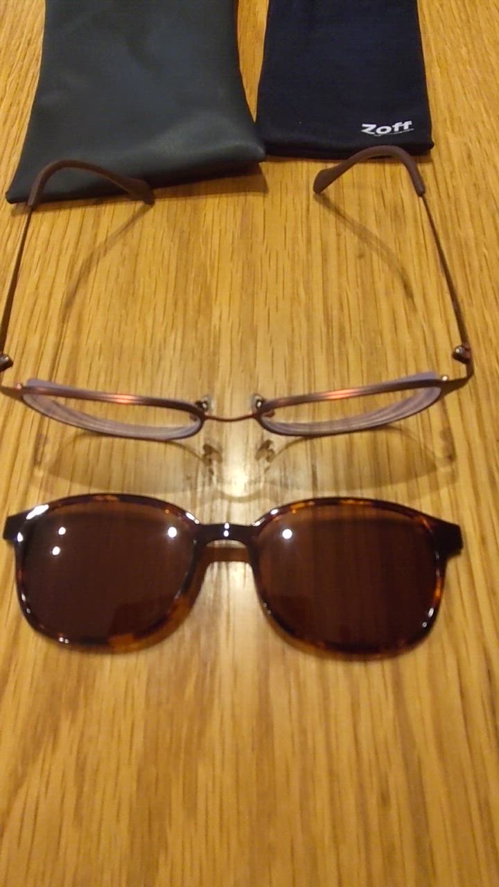 Zoff UVカット サングラス レディース 偏光 レンズ 2WAY