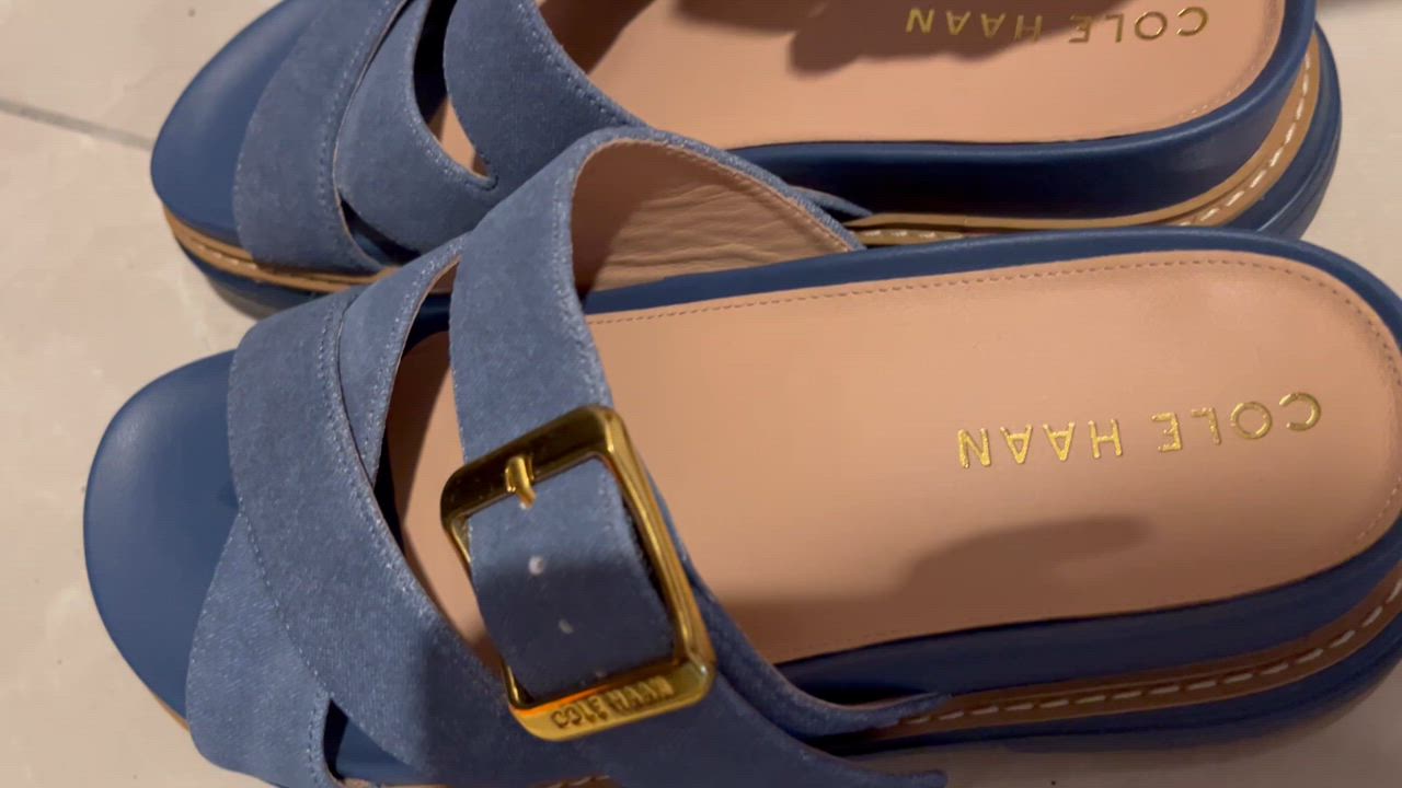 コールハーン Colehaan デニム スエード フラヤ スライド サンダル コール ハーン COLE HAAN フラヤ スライド サンダル womens
