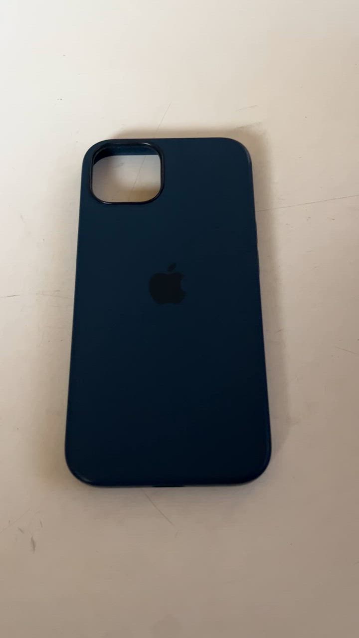 iPhone 13 Apple アップル 純正 シリコンケース・アビスブルー