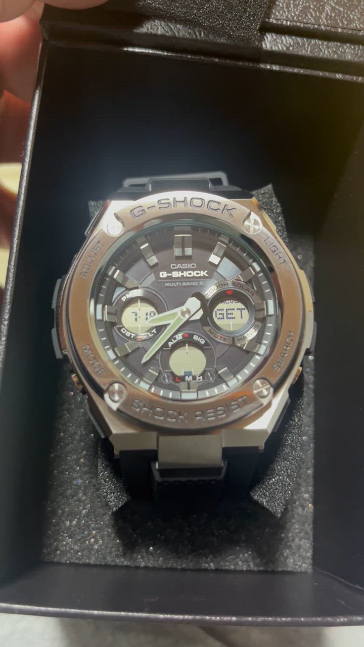 G-SHOCK Gショック Gスチール G-STEEL 電波ソーラー アナデジ