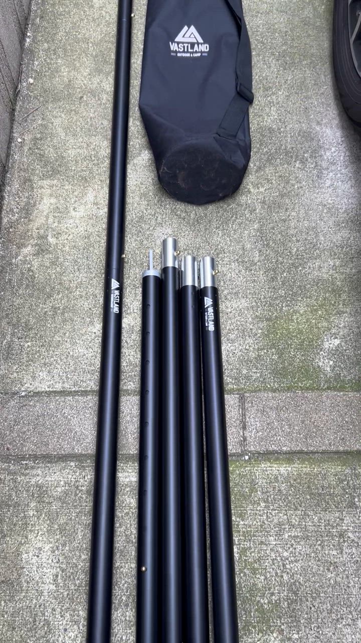 VASTLAND タープポール テントポール アルミ 2本セット 280cm