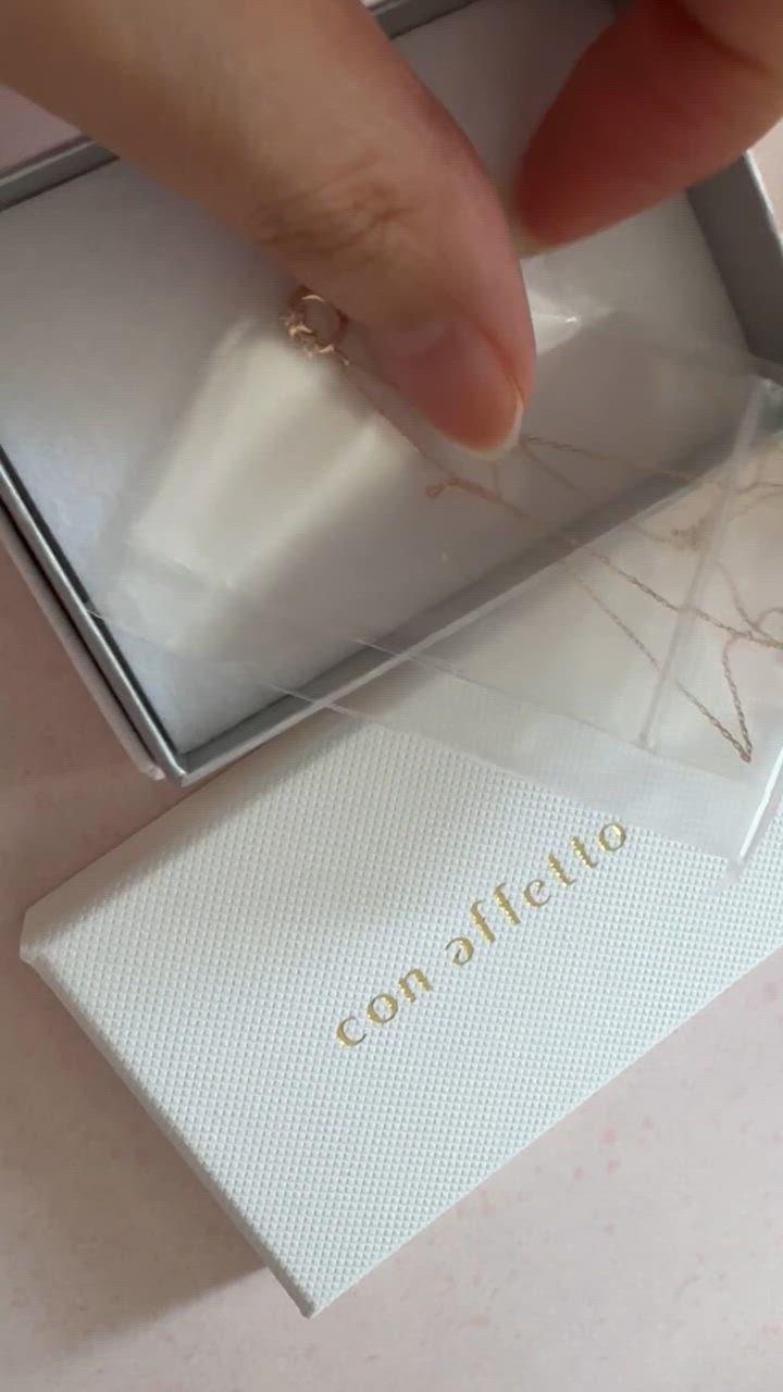 con affetto(ファッション) ネックレス K10ダイヤムーン＆スター