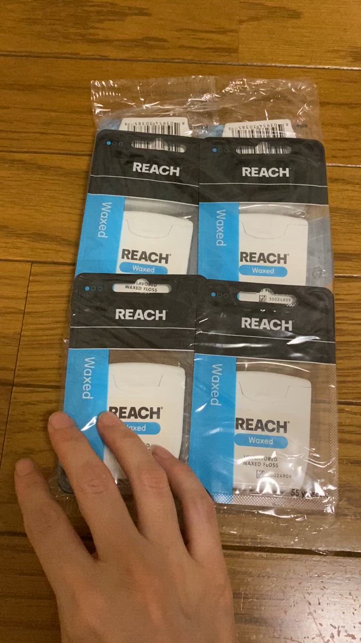 REACH リーチ / デンタルフロス 55ヤード (50.2ｍ) 6個入 ワックス・ノンフレーバー(メール便2点まで) : 17085 :  歯科医院専売品のデンタルフィット - 通販 - Yahoo!ショッピング