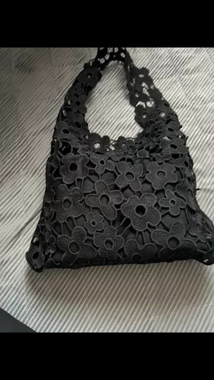 トートバッグ 刺繍レース フラワーモチーフ 花柄 ワンショルダー